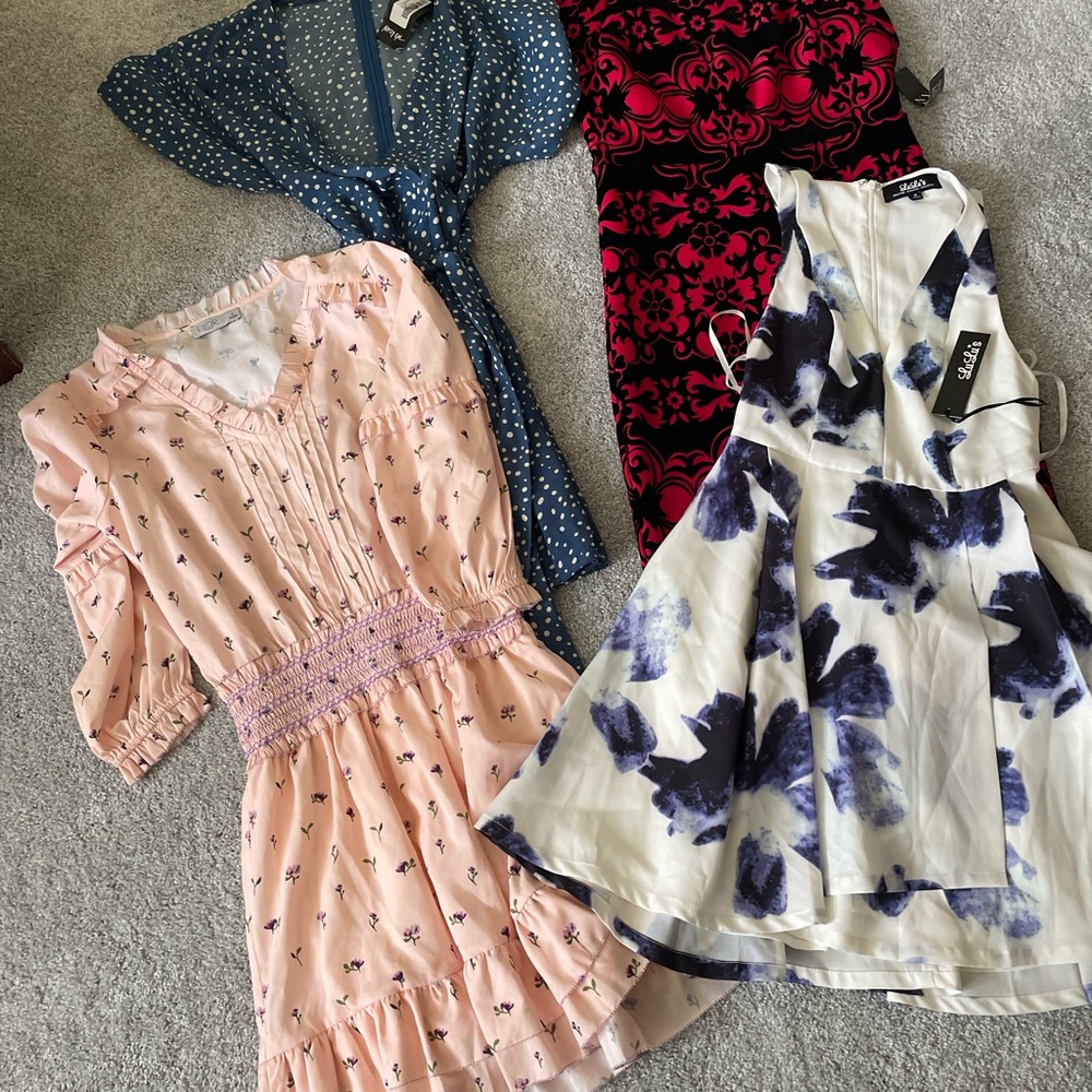 Closet Clean Out NWT Dress Lot !! Ellor ~ Lulus ~ Nasty Gal